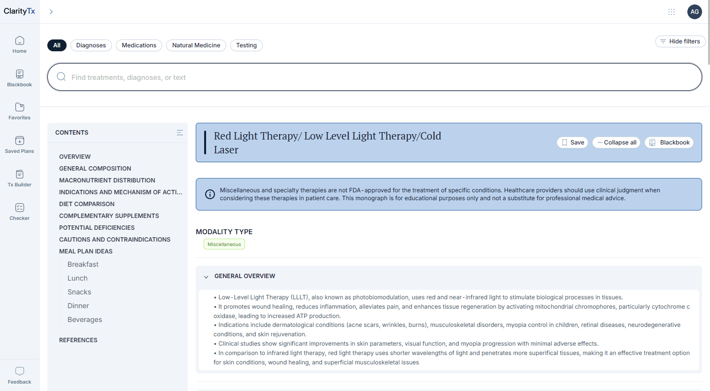 Diagnoses & Treatments