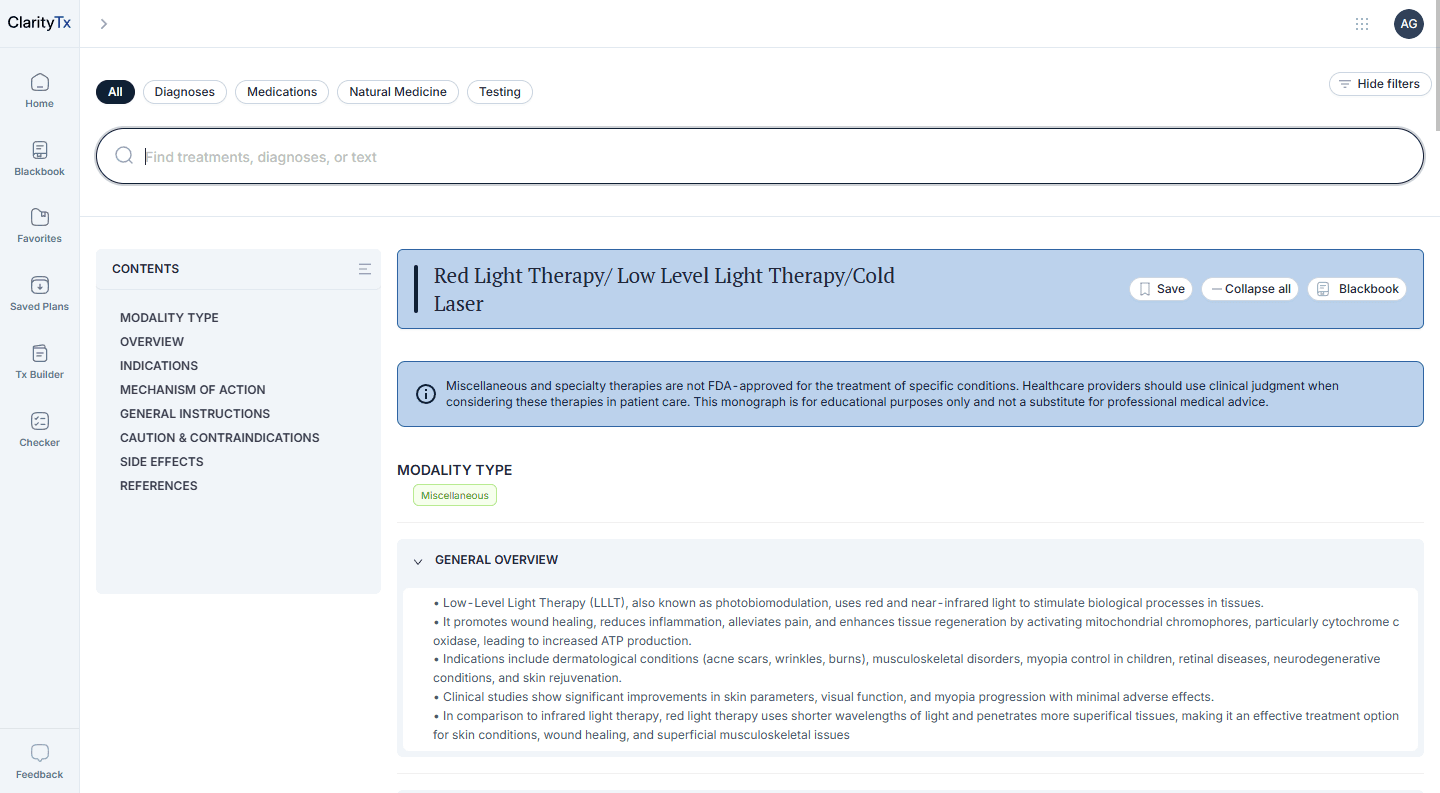 Diagnoses & Treatments